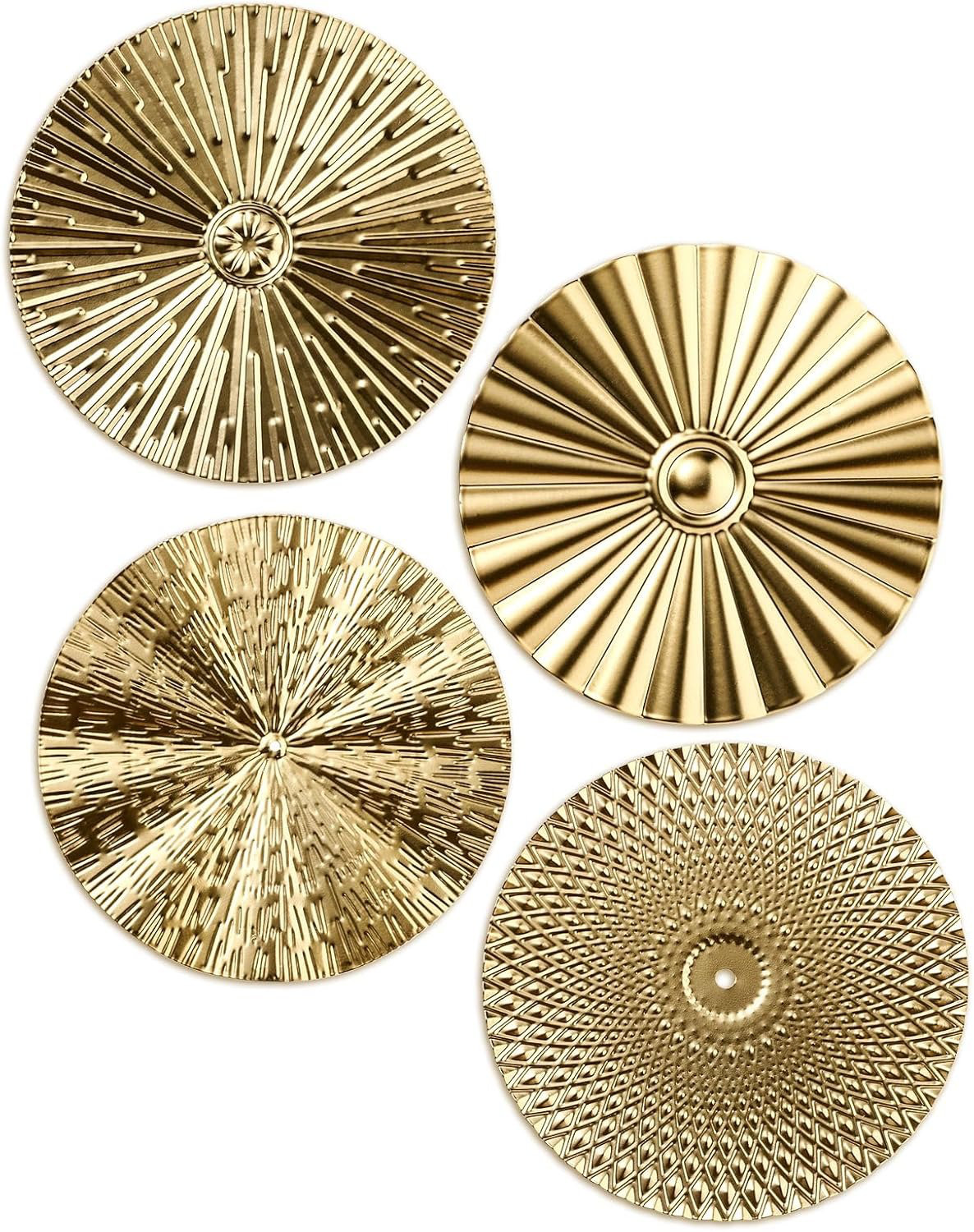 World Market Gold Sunburst Metal Wall Décor